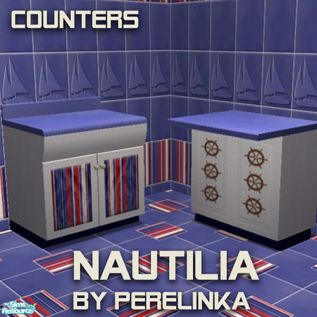 Sims 2 — Nautilia - counters by perelinka — Counters for Nautilia bathroom.