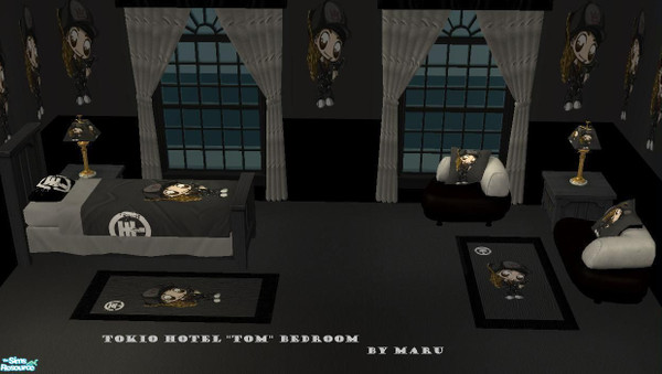 Sims 2 — Tom Kaulitz Bedroom Tokio Hotel by Bury me deep inside your heart — Tom Kaulitz Bedroom Tokio Hotel \"Chibi