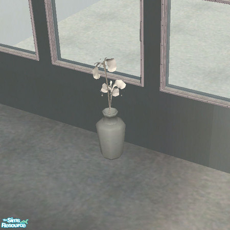 Sims 2 — Modern Blue Gray Vase by paulajedi — Modern Blue Gray Vase - a recolor of Cashcraft's "Starry Night Large