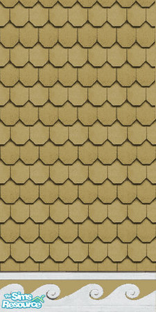 Sims 2 — Designer Siding 22 Gold by STP Carly — Designer exterior siding, giving that \"fish scale\" texture to