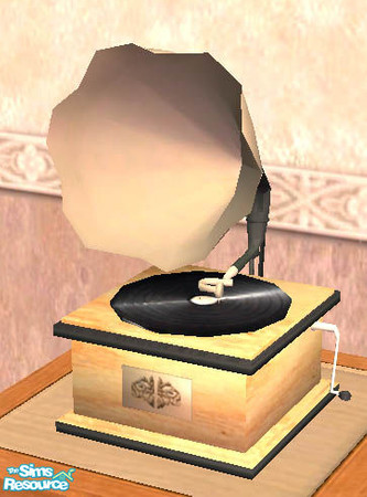 Sims 2 — Victor Victrola Set - Ashwood by Gamerg — A fine set of antiques indeed, some of them updated for more fun, or