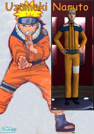 Sims 2 — Uzumaki Naruto by Leticia — The main character, Uzumaki Naruto, from the hit Ninja Anime: Naruto. 