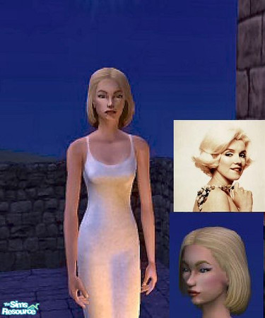 Sims 2 — Marilyn Monroe by Revenantboi — Keep her away from the medicine cabinet...
