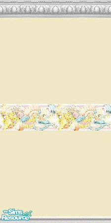 Sims 2 — K8SSeaShellYellowWLL07 by Kate139 — A set of 15 Walls and 4 Floors. Painted and Papered Walls with Sea Coral