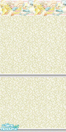 Sims 2 — K8SSeaShellYellowWLL06 by Kate139 — A set of 15 Walls and 4 Floors. Painted and Papered Walls with Sea Coral