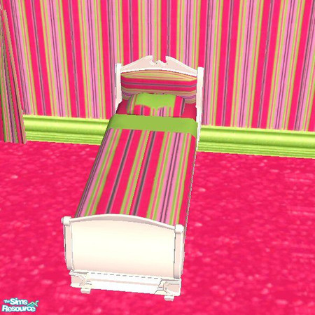 Sims 2 — Miami Stripes Sheets by auracyan — Only the nicest 700 count sheets are used for this set.