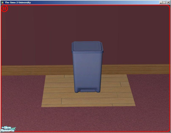 Sims 2 — Cornflower Dream Trash Can by dddrake — A \"dreamy\" cornflower blue.