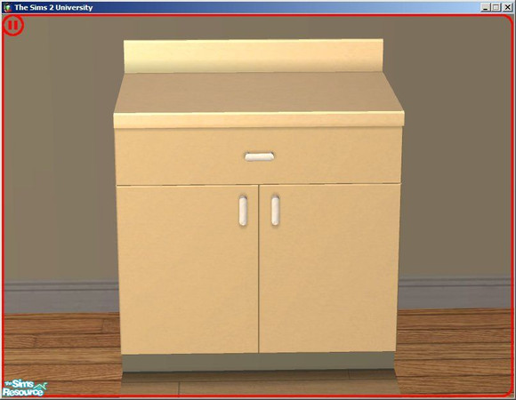 Sims 2 — Luxurious Sandstorm Counter by dddrake — A sandy brown kitchen set