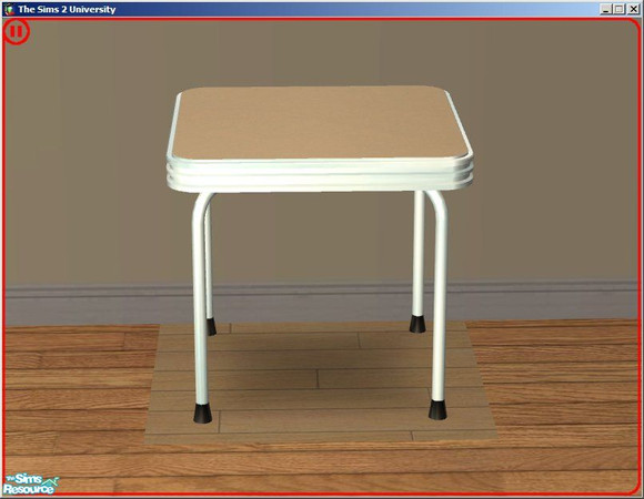 Sims 2 — Luxurious Sandstorm Card Table by dddrake — A sandy brown kitchen set