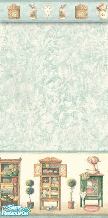 Sims 2 — Bathroom Countryshop Walls by STP Carly — Fun bath walls for everyone in the family!