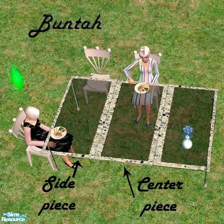 Sims 2 — Stone table with Black Glass - SIDE PIEC by buntah — UPDATE 5/20: You must re-download the mesh file for this