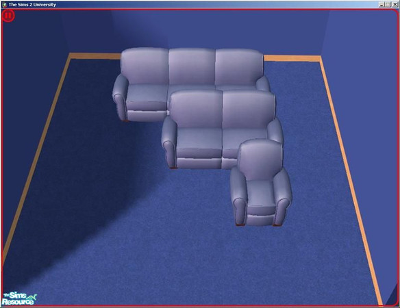 Sims 2 — Matching Sofas - Recycled Toy by dddrake — These are 21 sofas, loveseats and armchairs to match my 21 wallpapers