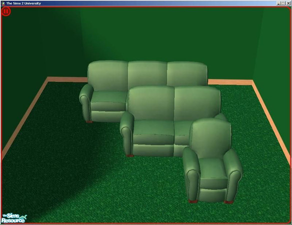 Sims 2 — Matching Sofas - Grassy Knoll by dddrake — These are 21 sofas, loveseats and armchairs to match my 21 wallpapers