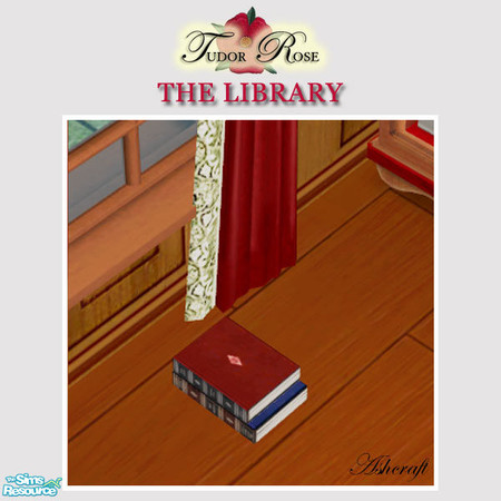 Sims 2 — Tudor Rose Library Books by Cashcraft — What's a library without a few books scattered around the room. Some