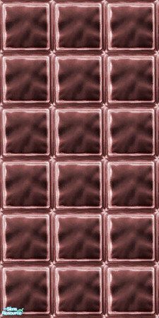 Sims 2 — \"The Red\" set by cutler_ee — Red glass wall blocks