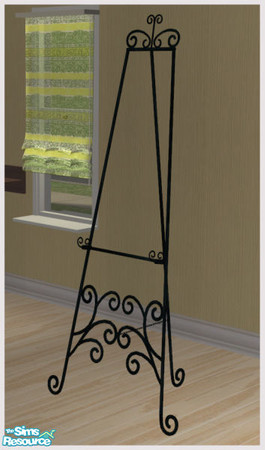 Sims 2 — Elegans Livingroom - Easel by Elize-37sims — Fully animated. Can be used to gain creativity points or purely for