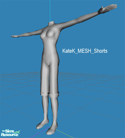 Sims 2 — KateK MESH 03 by K@ — The newest mesh for my current set with shorts :)