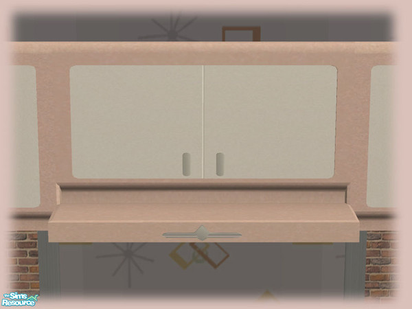 Sims 2 — 50s Retro Kitchen - Cookerhood - Mesh by Shakeshaft — Part of a 50\'s Retro Style Kitchen, in a soft pink