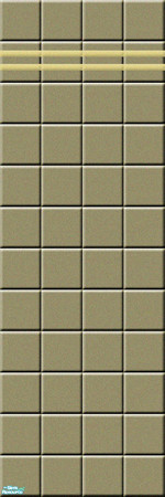 Sims 2 — Hampton Wall Tile with Trim - Sage Green by sailfindragon — Hampton Wall Tile in Sage Green with Light Trim.