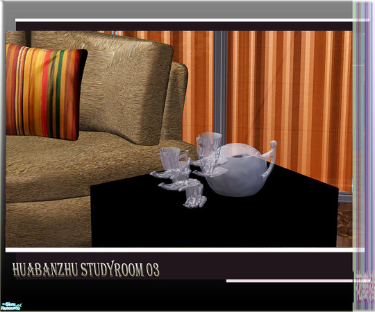 Sims 2 — Huabznhu Studies room 03 - tea by huabanzhu — 