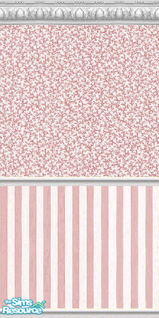 Sims 2 — K8SSeaShellPinkWLL15 by Kate139 — A set of 15 Walls and 4 Floors. Painted and Papered Walls with Sea Coral
