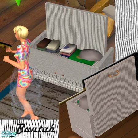 Sims 2 — White Clothing Chest by buntah — This is a recolor of my Clothing Chest. You must have the base mesh file