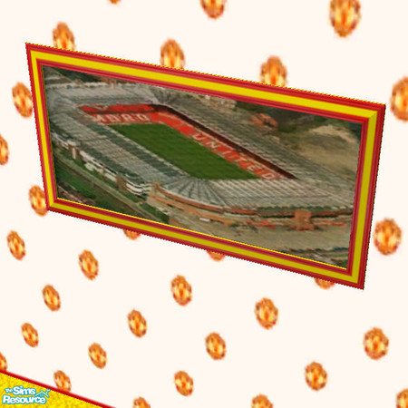 Sims 2 — Manchester United Painting by paulajedi — Manchester United Stadium Painting