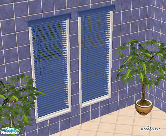 Sims 2 — Splash window blinds by Windkeeper — This color will work for Maxis blinds as well as for "Longer