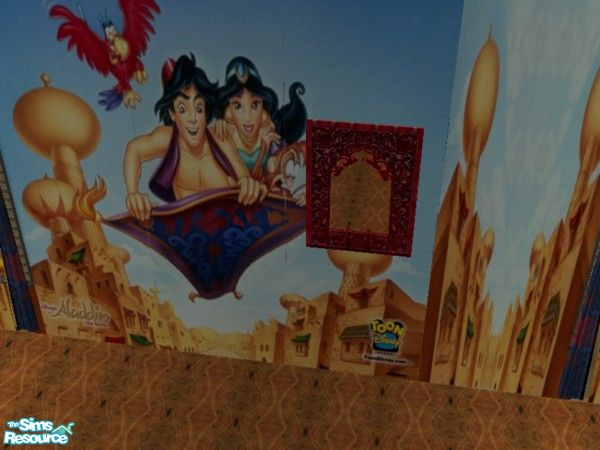 Sims 2 — Aladdin Bedroom mirror by ead425 — Thanks to Toon Disney: 10 items 4 walls: mirror 
