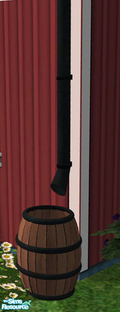 Sims 2 — Drain Pipe With Barrel by solfal — You find the drain pipes under decorative misc. Uppdated July -07 to get rid