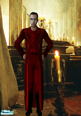 Sims 2 — Red Death by oldmember_windofice — The phantom of the opera in his red death costume.