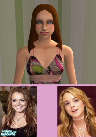 Sims 2 — Lindsay Lohan by remember — This is my first attempt at a sim and creating a face so please be nice!!! Lindsay