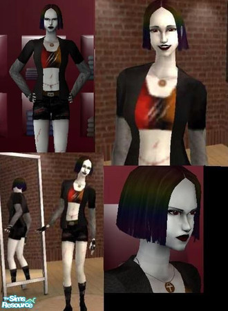 Sims 2 — Alex Flame, The Phoenix by phoenix-girl — This is my favourit creation.Alex Flame, she's Phoenix, she holds an