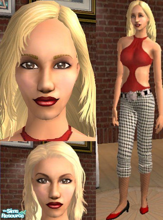 Sims 2 — Gwen Stefani by MankyUK — This gorgeous singer/designer/actor/style icon is here ready to be added to your game.