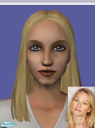 Sims 2 — Sarah Wynter by MIA2 — Well known as Kate Warner from 24 Hours series.
