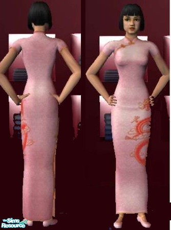 Sims 2 — pinkdragon by ead425 — update of the white dragon; eyes of Asian Black