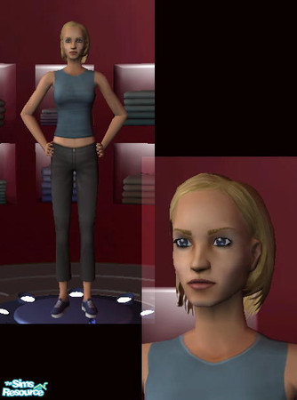 Sims 2 — Cameron Diaz by elmyras — Cameron Diaz with bob haircut.