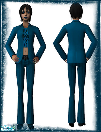Sims 2 — Blue Girl by sww — dont clone, share or upload to the official site's exchange. enjoy :)