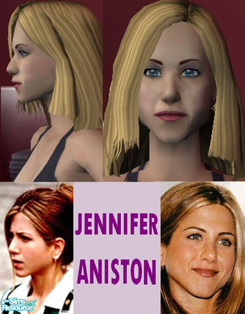 Sims 2 — jennifer aniston by Trash — rachel from friends done by request. i got the skin tone from dafahion.com 