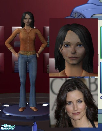 Sims 2 — Monica Geller by lfsuccar — Beautifull Monica (Courtney Cox) from the TV series of FRIENDS. Please Rate!