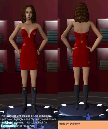 Sims 2 — Dream Alana by dianets7 — This sim I've created with an eye of my own creation (it have all colors