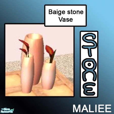 Sims 2 — stone vase by maliee1 — here is a beautiful baige collectin, of objects made from the finest stone in all of the