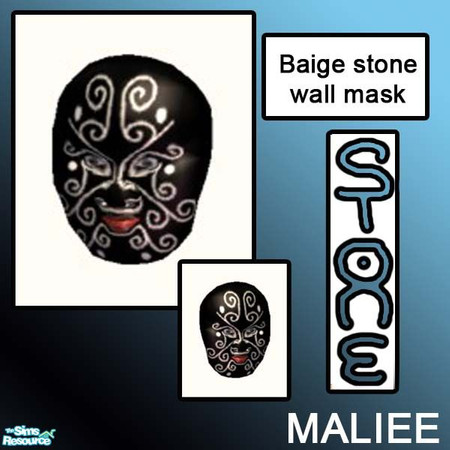 Sims 2 — wall mask by maliee1 — here is a beautiful baige collectin, of objects made from the finest stone in all of the