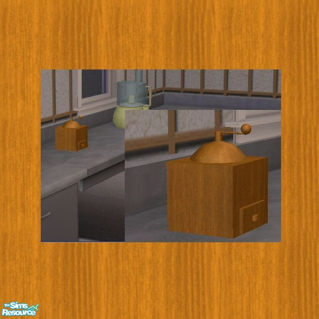 Sims 2 — CoffeMachineSculpture by Babybunny — Decorative Kitchen objects. 