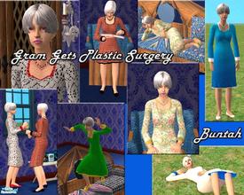 Sims 2 — Gram Gets Plastic Surgery by buntah — My sim grammas are getting so tired of their sagging bodies that I gave