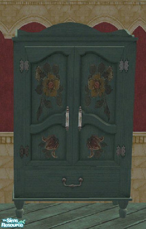 Sims 2 — Armoir rustic art by 15pupmaus49 — part of set sleeping room mediterran