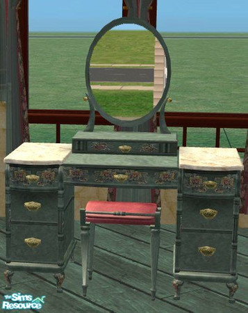 Sims 2 — dressing table rustic art by 15pupmaus49 — part of set sleeping room mediterran 