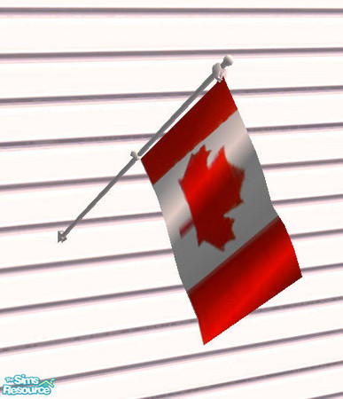 Sims 2 — Flags for your Home - Canada by Gamerg — This is the Flags for the Home Series Canada Flag. Diffucult to get to