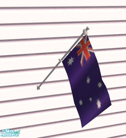 Sims 2 — Flags for your Home - Australia by Gamerg — This is the Flags for the Home Series Australia Flag.