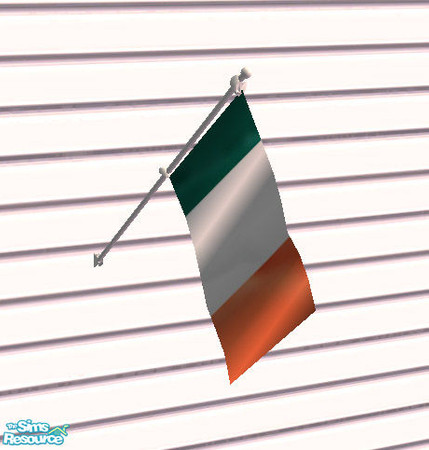 Sims 2 — Flags for your Home - Ireland by Gamerg — This is the Flags for the Home Series Ireland Flag. Another diffucult